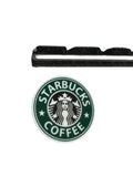 5 Quantity 4cm / 40 mm Green Coffee High Glossy Flat Back Resins