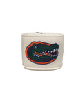 2.5 inch Wired Gators College on White Football Team Ribbon