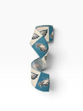 2.5 Inch Wired Eagles Football Sports Team Ribbon (sold in 10 yard roll)