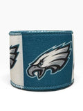 2.5 Inch Wired Eagles Football Sports Team Ribbon (sold in 10 yard roll)