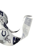 1.5 or 3 Inch Wide Indianapolis Colts Printed Grosgrain Hair Bow Ribbon (sold in 3 yard increments)