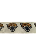 2.5 Inch Wired Jaguars Football Sports Team Ribbon (sold in 10 yard roll)
