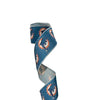 2.5 Inch Wired Miami Dolphins Football Sports Team Ribbon (sold in 10 yard roll)