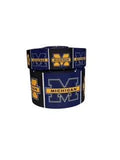 1.5 or 3 Inch Wide University of MichiganCollege Blue and Black Printed Grosgrain Hair Bow Ribbon (sold in 3 yard increments)