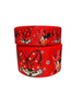 1.5 or 3 Inch Wide Minnie Mouse Printed Grosgrain Hair Bow Ribbon (sold in 3 yard increments)