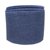 2.5 Inch Wired Solid Dark Blue Navy Ribbon on Canvas (sold in 10 yard roll)