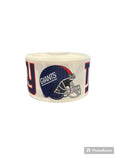 1.5 or 3 Inch Wide New York Giants Football Printed Grosgrain Hair Bow Ribbon (sold in 3 yard increments)