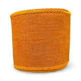 2.5 Inch Wired Solid Orange Ribbon on Canvas (sold in 10 yard roll)