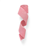 2.5 Inch Wired Solid Pink Ribbon on Canvas (sold in 10 yard roll)