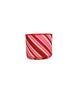2.5 Inch Wired Christmas Candy Canes on Grosgrain Canvas (sold in 10 yard roll)