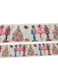 1.5 or 3 Inch Wide Holiday Soldier Nutcrackers Dancer Printed Grosgrain Hair Bow Ribbon for Crafts (sold in 3 yard increments)