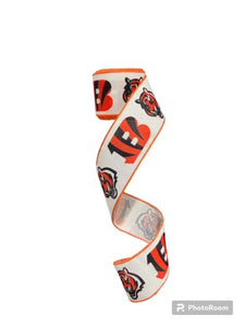 2.5" Wired Bengals Football Sports Team Ribbon