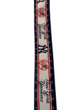 2.5 Inch Wired Yankees Baseball Sports Team Ribbon (sold in 10 yard roll)