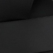 2 Yards of 3" Wide Black Solid Grosgrain Cheer Bow Ribbon