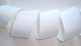 2 Yards of 3" Wide White Solid Grosgrain Cheer Bow Ribbon