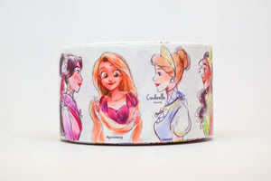 2" Wide Princess Portraits Printed Grosgrain Cheer Bow Ribbon 1,3 and 5 Yards