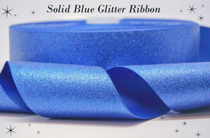 3" Wide Soft Sparkle Royal Blue Cheer and Hair Bow Ribbon