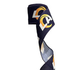2.5 Inch Wired LA Rams Football Sports Team Ribbon (sold in 10 yard roll)